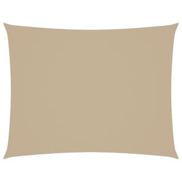 Vidaxl Senčno jadro oksford blago pravokotno 3,5x5 m bež
