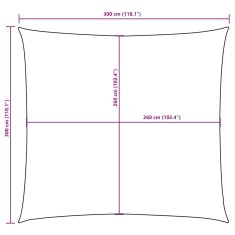 Vidaxl Senčno jadro oksford blago kvadratno 3x3 m temno zeleno