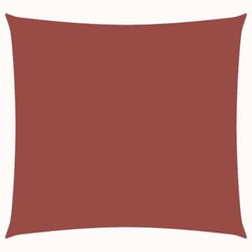 Vidaxl Senčno jadro oksford blago kvadratno 6x6 m terakota