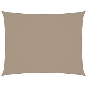 Vidaxl Senčno jadro oksford blago pravokotno 4x6 m taupe