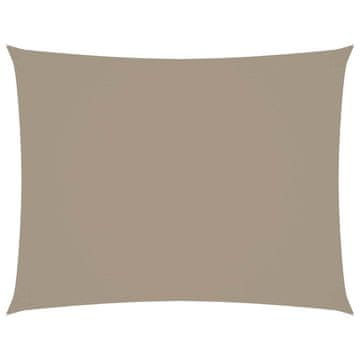 Vidaxl Senčno jadro oksford blago pravokotno 2,5x3,5 m taupe