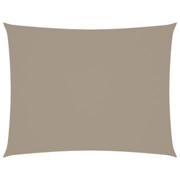 Vidaxl Senčno jadro oksford blago pravokotno 3x4 m taupe