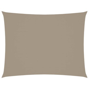 Vidaxl Senčno jadro oksford blago pravokotno 3x6 m taupe