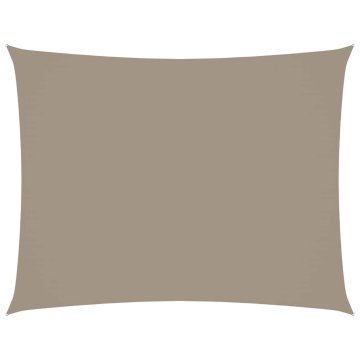 Vidaxl Senčno jadro oksford blago pravokotno 3,5x4,5 m taupe