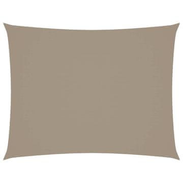 Vidaxl Senčno jadro oksford blago pravokotno 4x5 m taupe