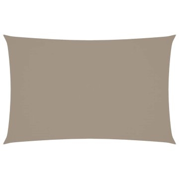 Vidaxl Senčno jadro oksford blago pravokotno 5x8 m taupe
