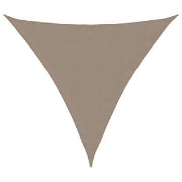 Vidaxl Senčno jadro oksford blago trikotno 4x4x4 m taupe
