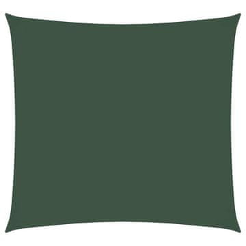 Vidaxl Senčno jadro oksford blago kvadratno 4,5x4,5 m temno zeleno