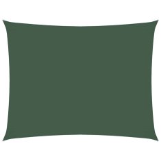 Vidaxl Senčno jadro oksford blago pravokotno 2x3,5 m temno zeleno