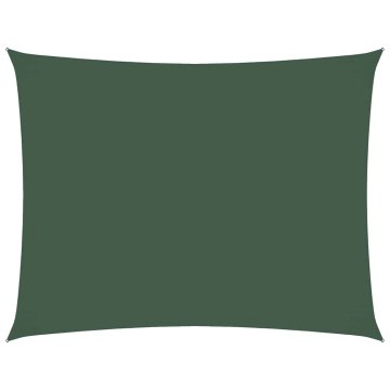 Vidaxl Senčno jadro oksford blago pravokotno 2x3,5 m temno zeleno