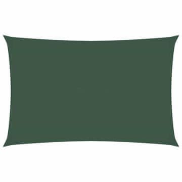 Vidaxl Senčno jadro oksford blago pravokotno 2,5x5 m temno zeleno