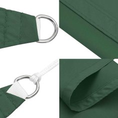 Vidaxl Senčno jadro oksford blago pravokotno 2x3,5 m temno zeleno