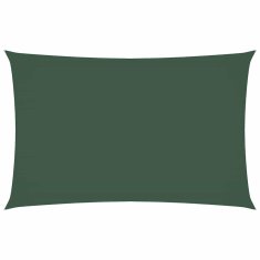 Vidaxl Senčno jadro oksford blago pravokotno 5x8 m temno zeleno