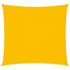 Vidaxl Senčno jadro oksford blago kvadratno 2,5x2,5 m rumeno