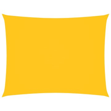 Vidaxl Senčno jadro oksford blago pravokotno 4x6 m rumeno