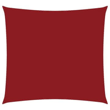 Vidaxl Senčno jadro oksford blago kvadratno 2,5x2,5 m rdeče