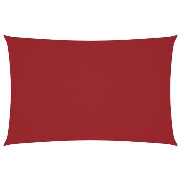 Vidaxl Senčno jadro oksford blago pravokotno 2,5x5 m rdeče