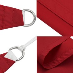 Vidaxl Senčno jadro oksford blago pravokotno 3x6 m rdeče