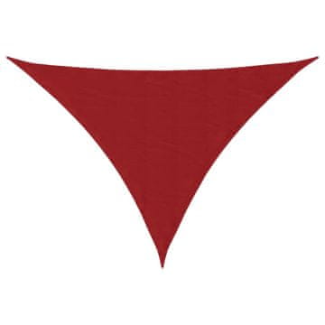 Vidaxl Senčno jadro oksford blago trikotno 4x5x6,4 m rdeče