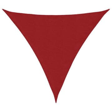 Vidaxl Senčno jadro oksford blago trikotno 4,5x4,5x4,5 m rdeče