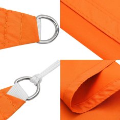 Vidaxl Senčno jadro oksford blago pravokotno 3x5 m oranžno