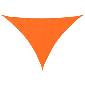 Vidaxl Senčno jadro oksford blago trikotno 3,5x3,5x4,9 m oranžno