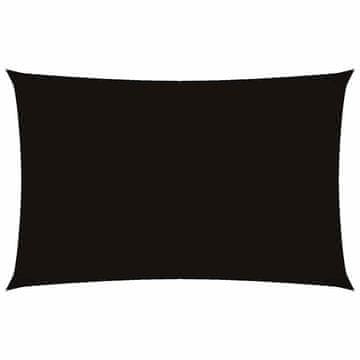 Vidaxl Senčno jadro oksford blago pravokotno 2,5x5 m črno