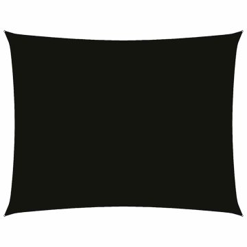 Vidaxl Senčno jadro oksford blago pravokotno 3x6 m črno