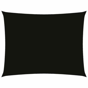 Vidaxl Senčno jadro oksford blago pravokotno 3,5x5 m črno
