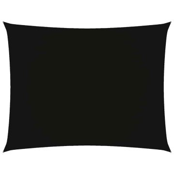 Vidaxl Senčno jadro oksford blago pravokotno 5x6 m črno