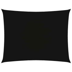 Vidaxl Senčno jadro oksford blago pravokotno 6x7 m črno