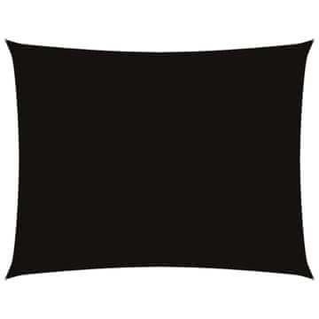 Vidaxl Senčno jadro oksford blago pravokotno 6x8 m črno