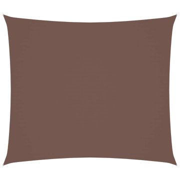 Vidaxl Senčno jadro oksford blago pravokotno 2x2,5 m rjavo