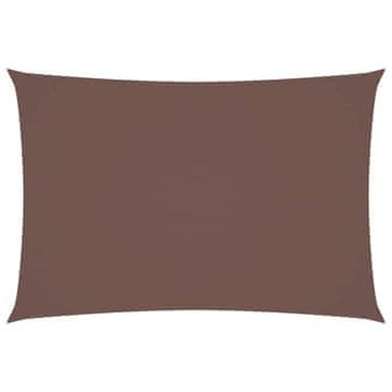Vidaxl Senčno jadro oksford blago pravokotno 2,5x4,5 m rjavo