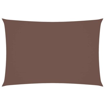 Vidaxl Senčno jadro oksford blago pravokotno 3x5 m rjavo