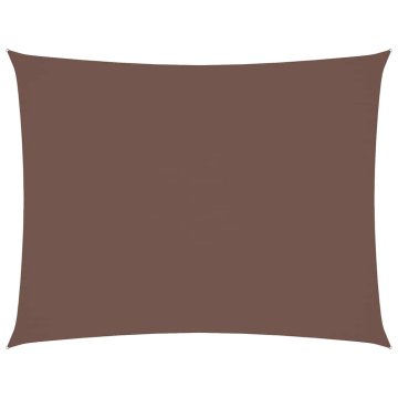 Vidaxl Senčno jadro oksford blago pravokotno 3,5x5 m rjavo