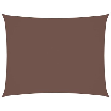 Vidaxl Senčno jadro oksford blago pravokotno 4x5 m rjavo