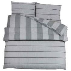 Vidaxl Komplet prevleke za odejo svetlo siva 240x220 cm bombaž