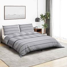 Vidaxl Komplet prevleke za odejo svetlo siva 240x220 cm bombaž
