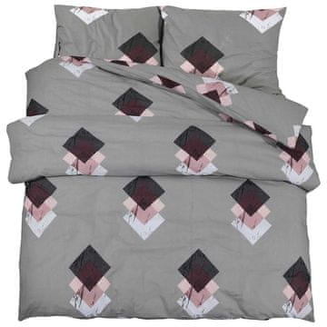 Vidaxl Komplet prevleke za odejo večbarvna 155x220 cm bombaž