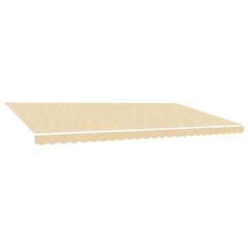 Vidaxl Nadomestno blago za tendo krem 600x350 cm poliester