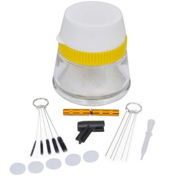 Vidaxl Čistilni set za airbrush 3 v 1