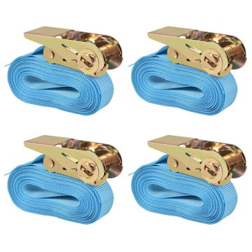 Vidaxl Tovorni vezni trak 4 kosi 0,8 tone 6mx25 mm modri