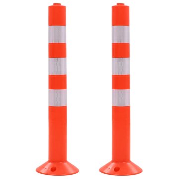 Vidaxl Cestni stebriček 2 kosa plastika 75 cm