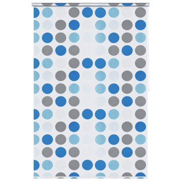 Vidaxl Rolo zavesa za prho 140x240 cm krogi