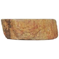 Vidaxl Umivalnik 45x35x15 cm fosilni kamen krem