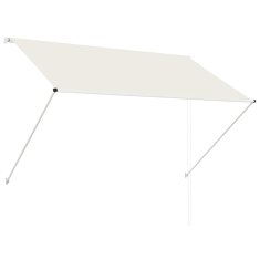 Vidaxl Zložljiva tenda 200x150 cm krem