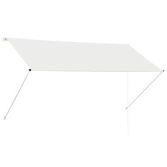 Vidaxl Zložljiva tenda 250x150 cm krem