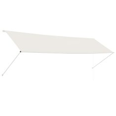 Vidaxl Zložljiva tenda 400x150 cm krem