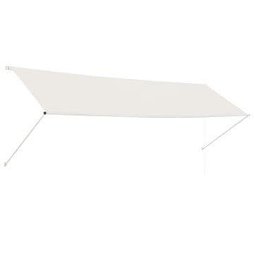 Vidaxl Zložljiva tenda 400x150 cm krem
